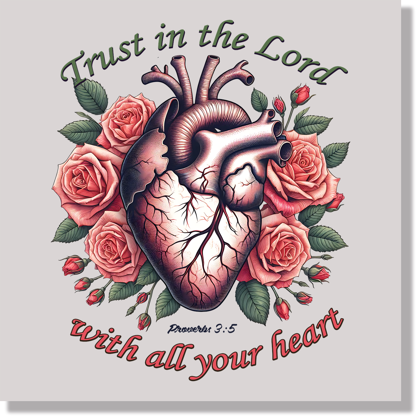 Trust In The World With All Your Heart DTF Transfer