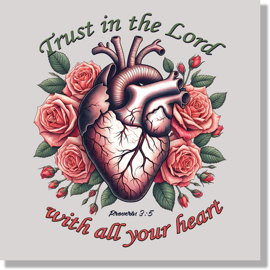 Trust In The World With All Your Heart DTF Transfer