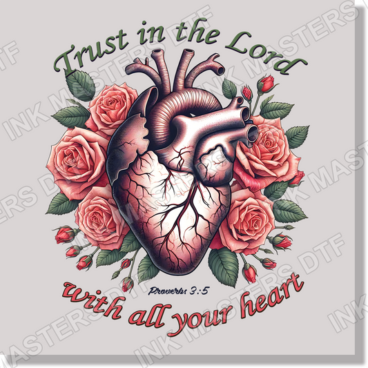 Trust In The World With All Your Heart DTF Transfer