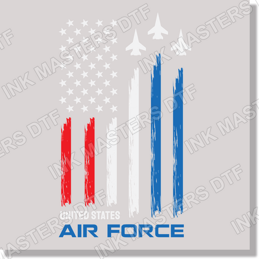 U.S Air Force 4th of July & Patriotic  DTF Transfer