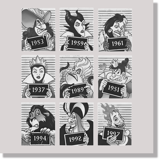 Villain Mugshot DTF Transfer