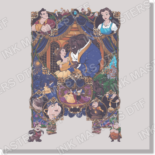 Vinatge Disney Princess Cover DTF Transfer