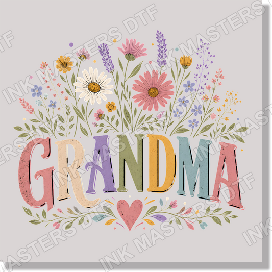 Vinatge Grandma Wildflower DTF Transfer