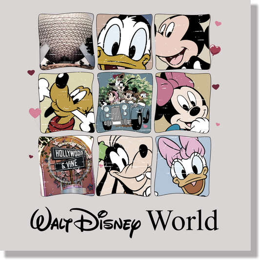 Walt Disney World Black Text DTF Transfer