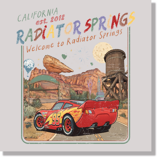 Welcome To Radiator Springs DTF Transfer