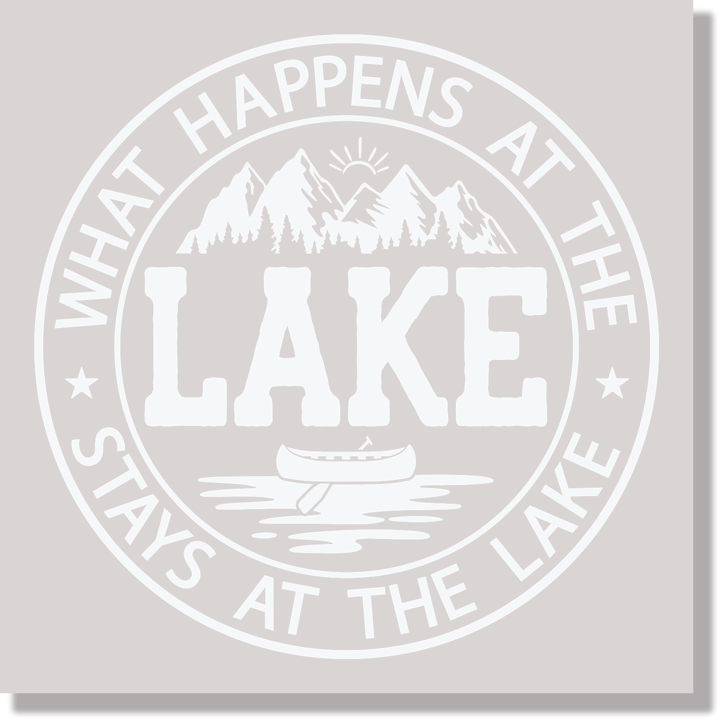 What Happens At The Lake Special Occasions Summer Fun DTF Transfer