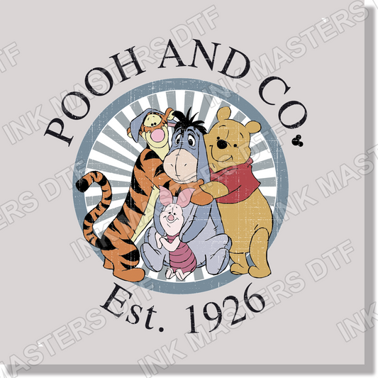Winnie The Pooh & Co 1926 DTF Transfer