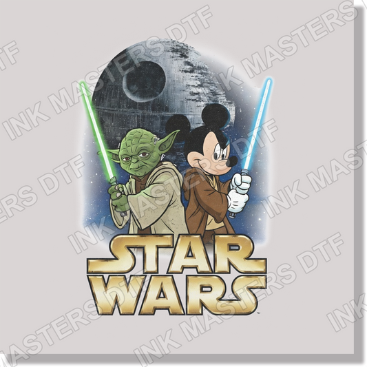 Yoda & Mickey DTF Transfer