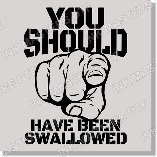 You Should Have Been Swallowed Funny DTF Transfer