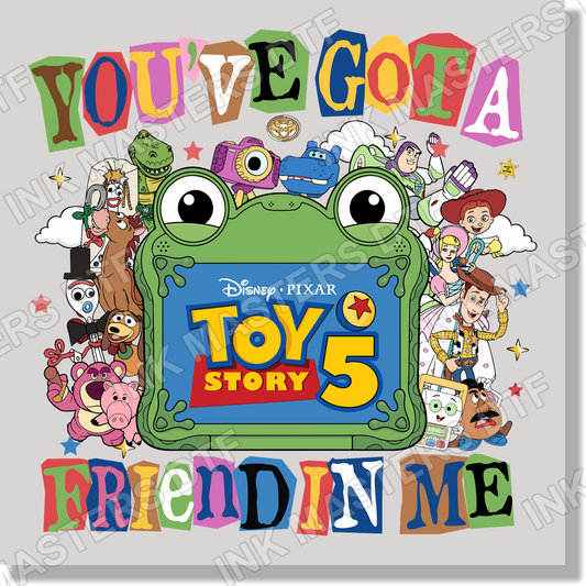 You've Got A Friend In Me Magazine Letters  DTF Transfer