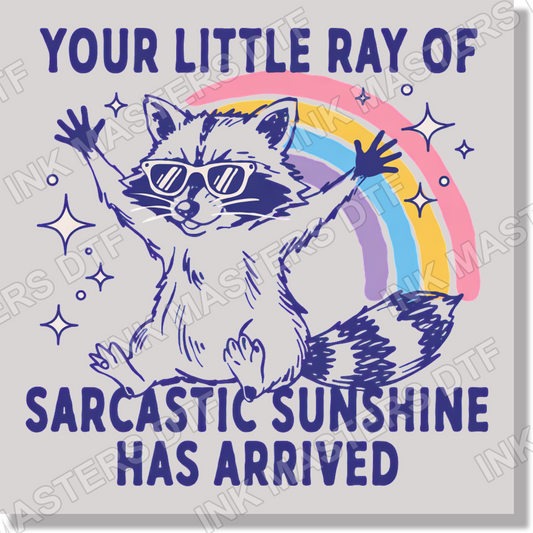 Your Little Ray Of Sarcastic Sunshine  DTF Transfer