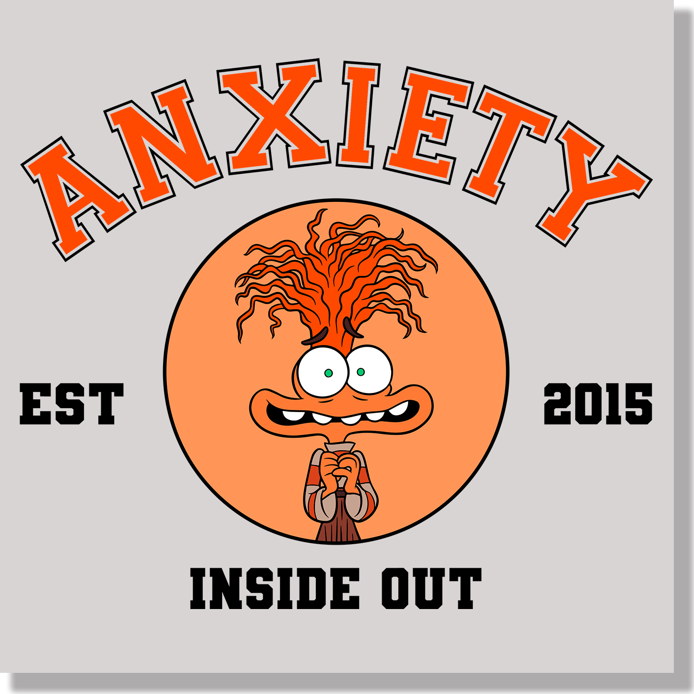 Inside Out Anxiety DTF Transfer