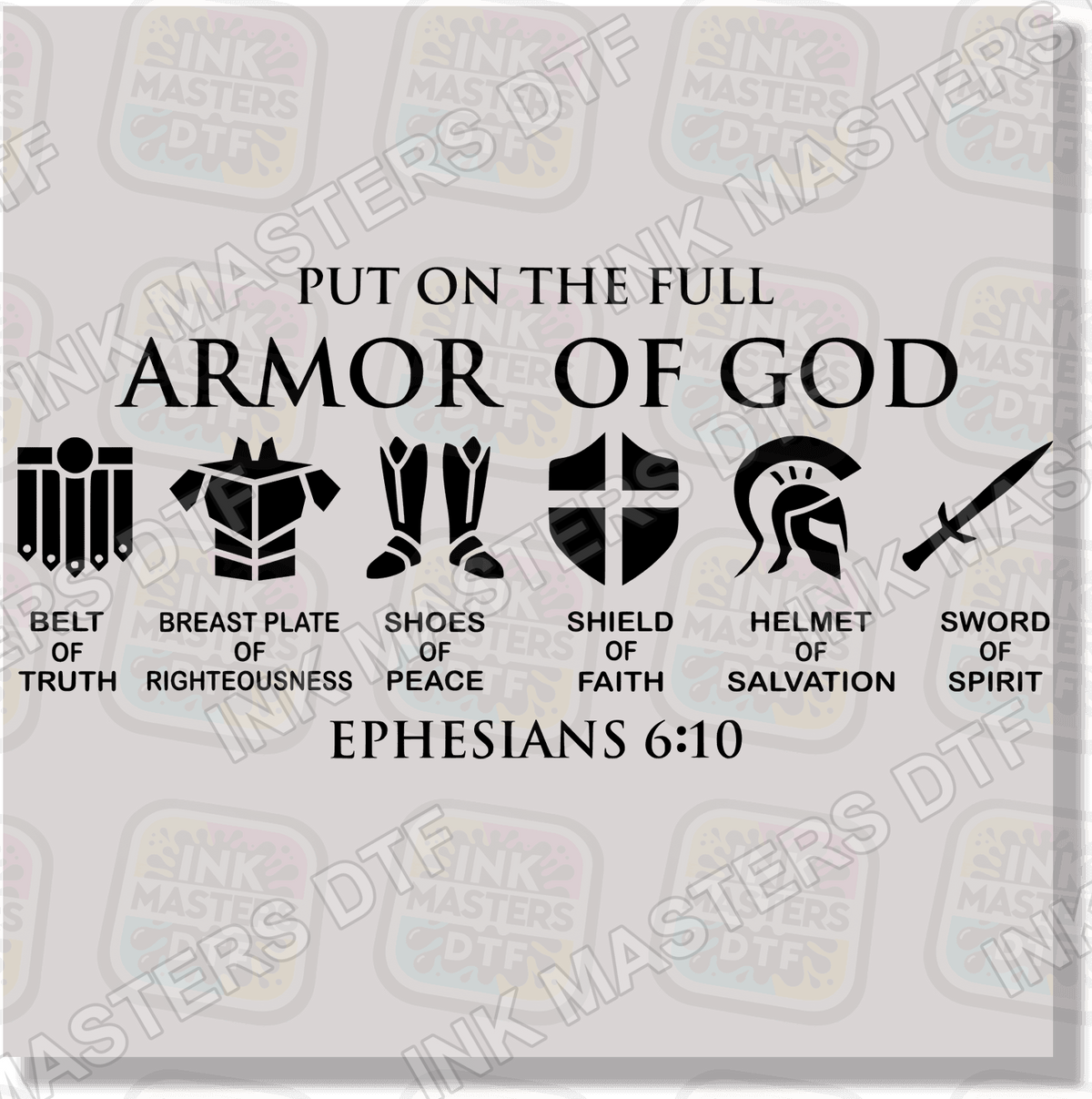 Armor Of God DTF Transfer - Ink Masters DTF