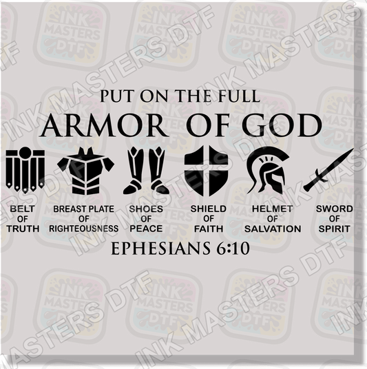 Armor Of God DTF Transfer - Ink Masters DTF