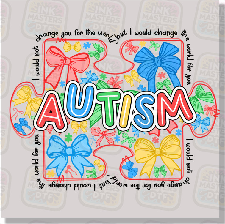 Autism Awareness Puzzle Piece DTF Transfer