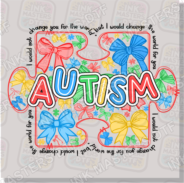 Autism Awareness Puzzle Piece DTF Transfer - Ink Masters DTF