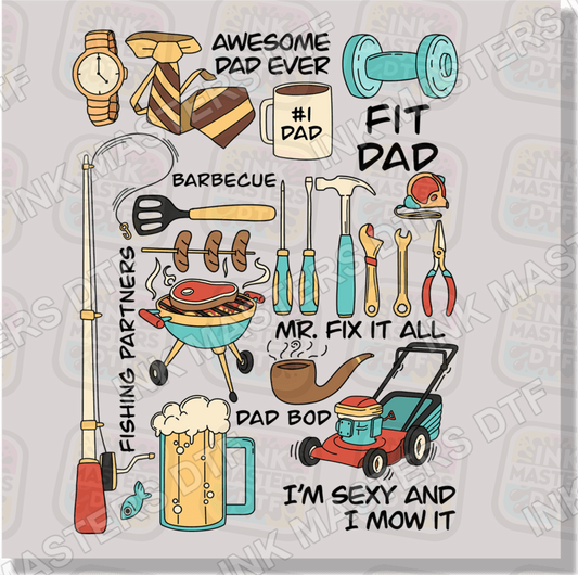 Awesome Dad DTF Transfer - Ink Masters DTF