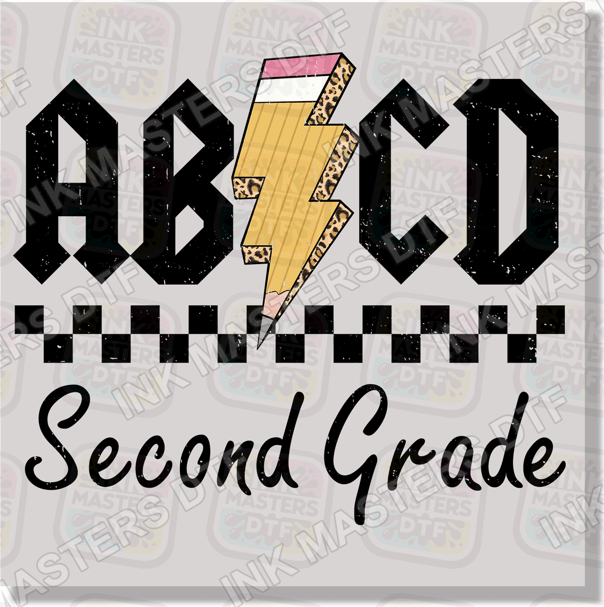 Back To School AB CD Pre-K - Sixth Grade DTF Transfer - Ink Masters DTF