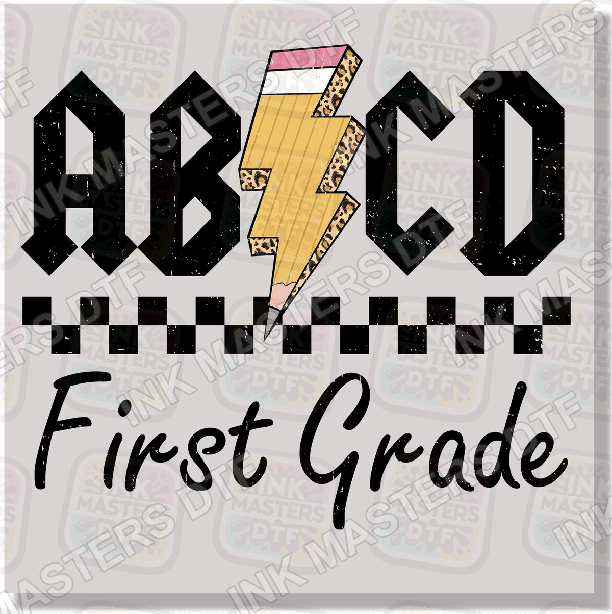 Back To School AB CD Pre-K - Sixth Grade DTF Transfer - Ink Masters DTF