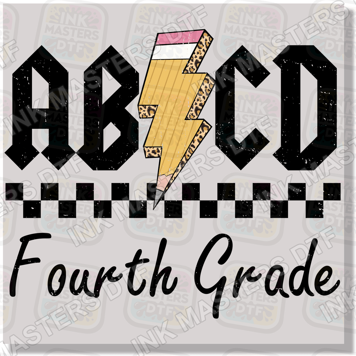 Back To School AB CD Pre-K - Sixth Grade DTF Transfer - Ink Masters DTF