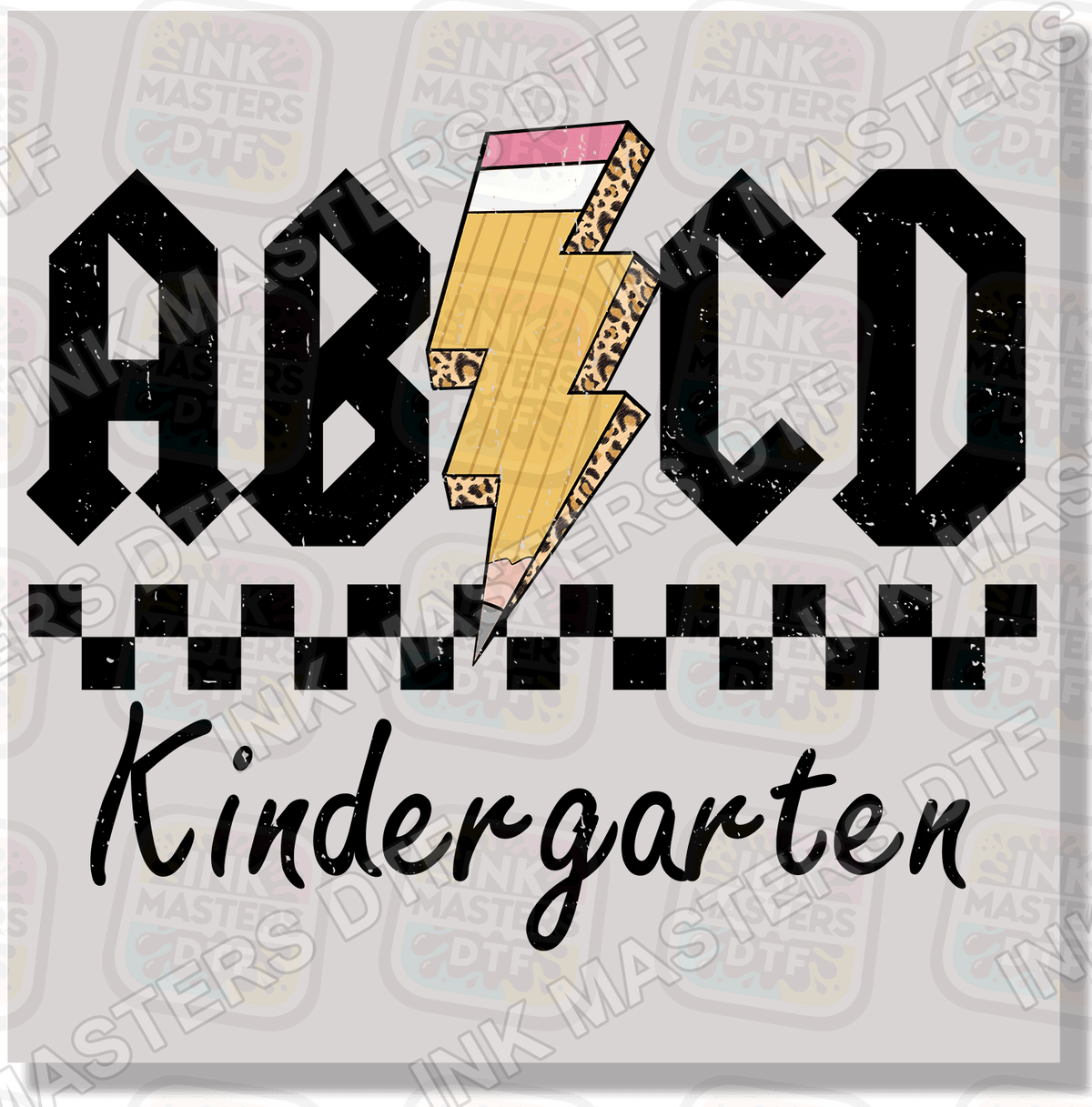 Back To School AB CD Pre-K - Sixth Grade DTF Transfer - Ink Masters DTF
