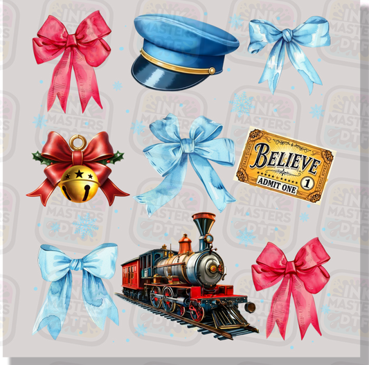 Believe Christmas Express DTF Transfer