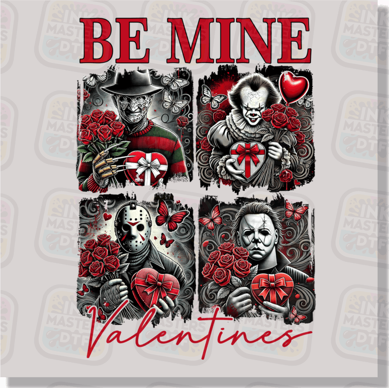 Be Mine Horror Valentine DTF Transfer