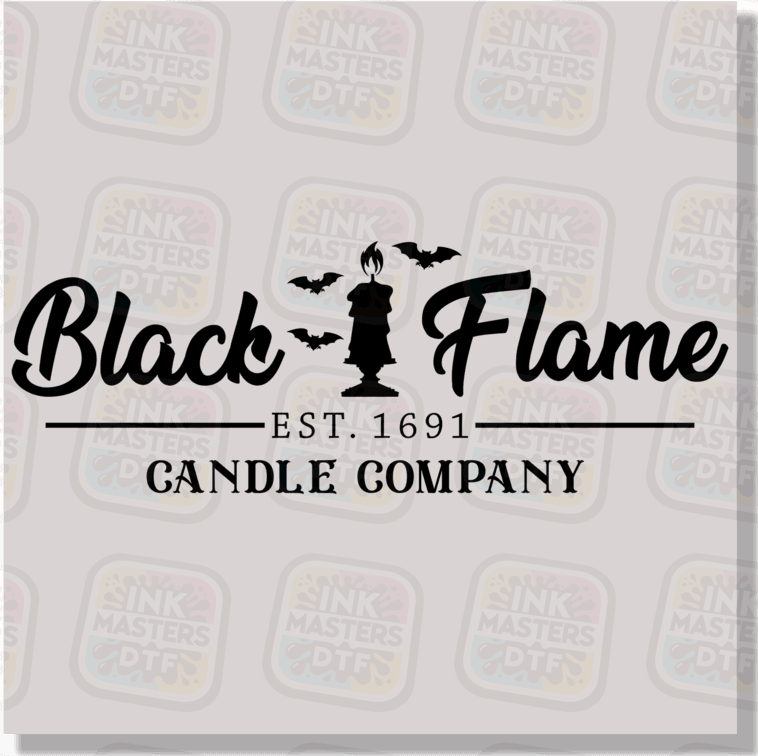 Black Flame Candle Company DTF Transfer - Ink Masters DTF