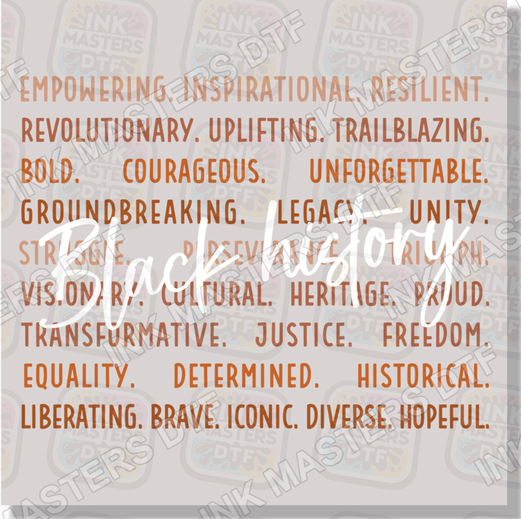 Black History Month DTF Transfer - Ink Masters DTF