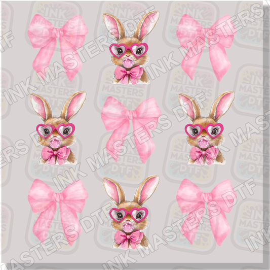 Bow Bunny DTF Transfer - Ink Masters DTF