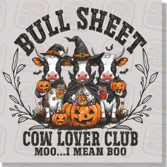 Bull Sheet Cow Lover Club DTF Transfer