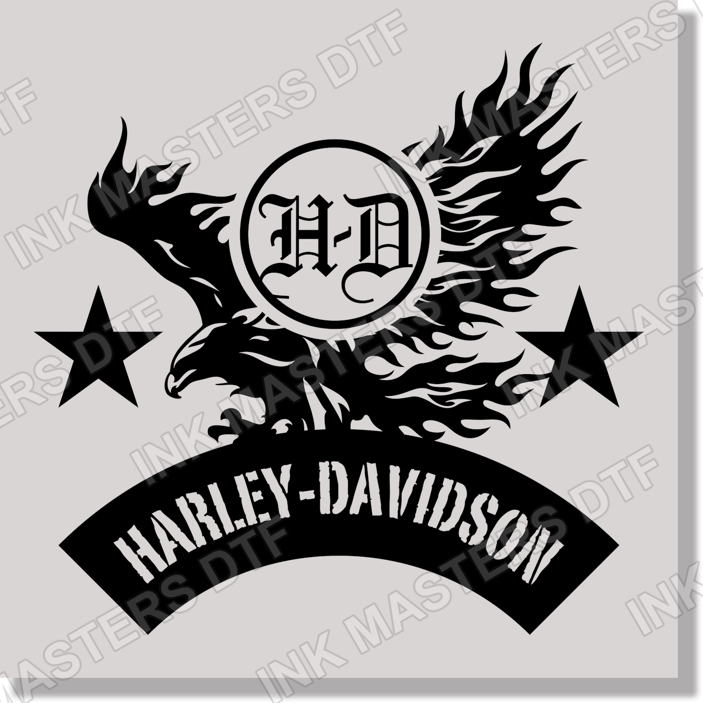 cars harley davidson eagle wings stars DTF Transfer