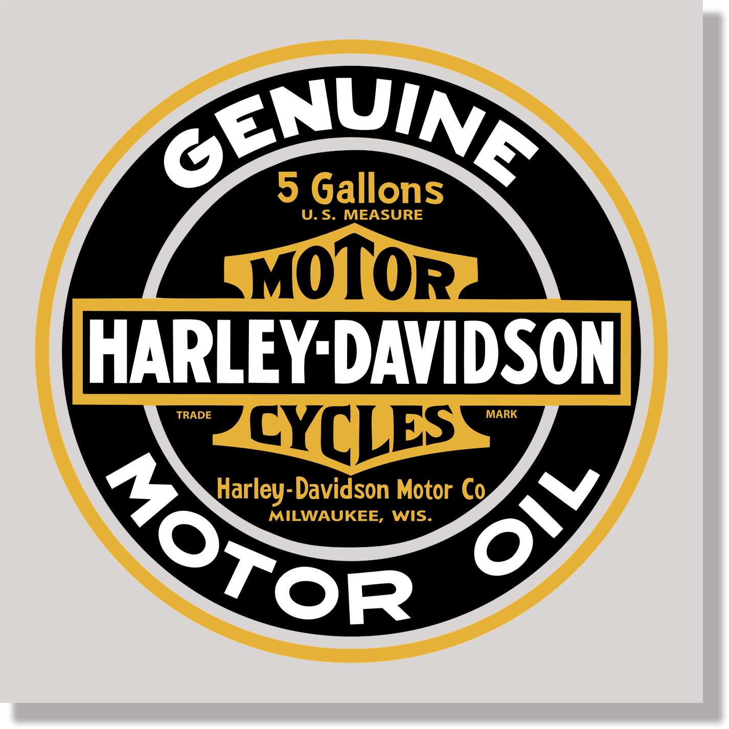 cars harley davidson genuine motor oil 5 gallon DTF Transfer