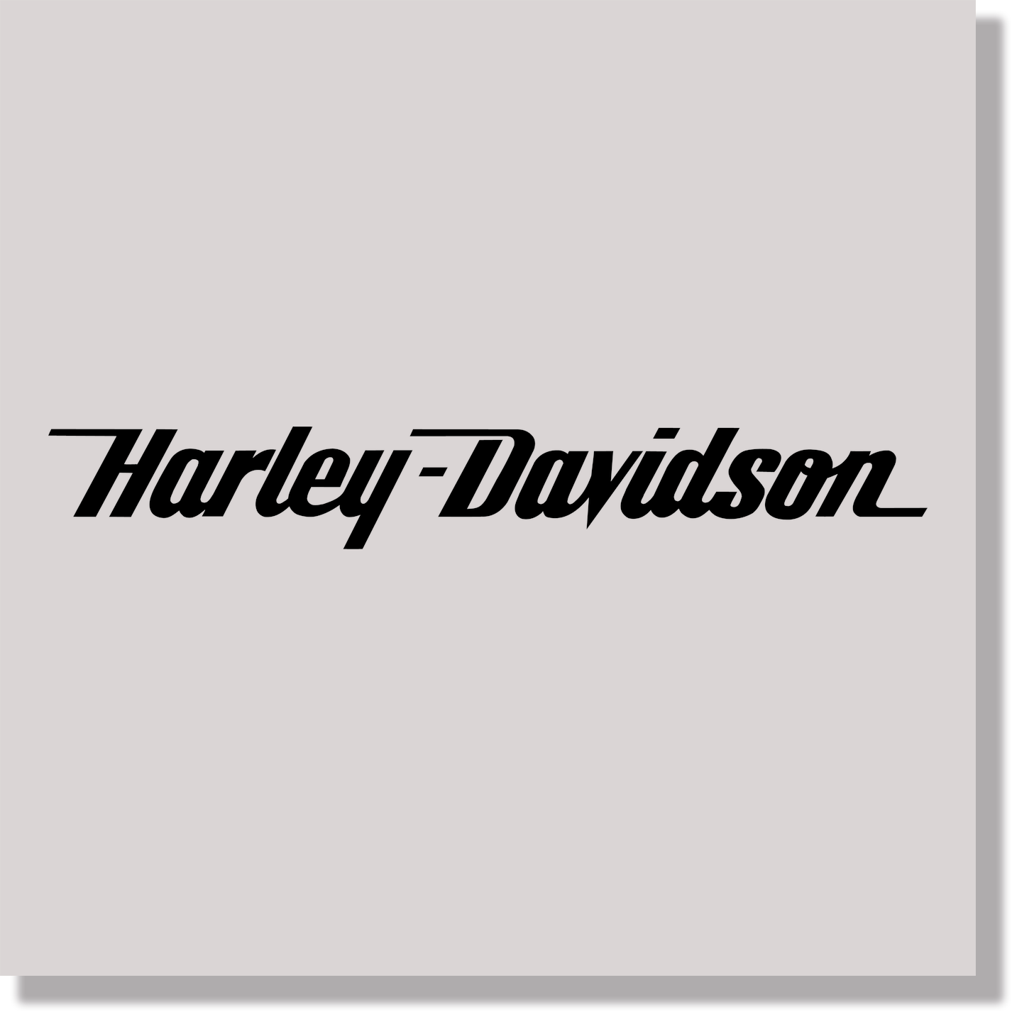 cars harley davidson logo italic text DTF Transfer