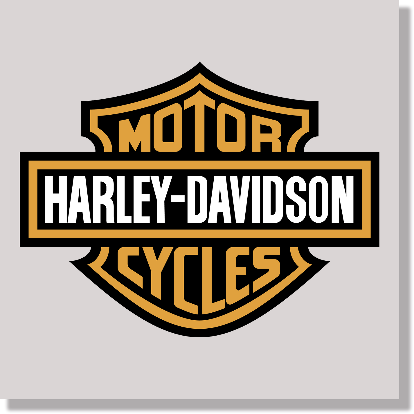 cars harley davidson motor cycles logo DTF Transfer