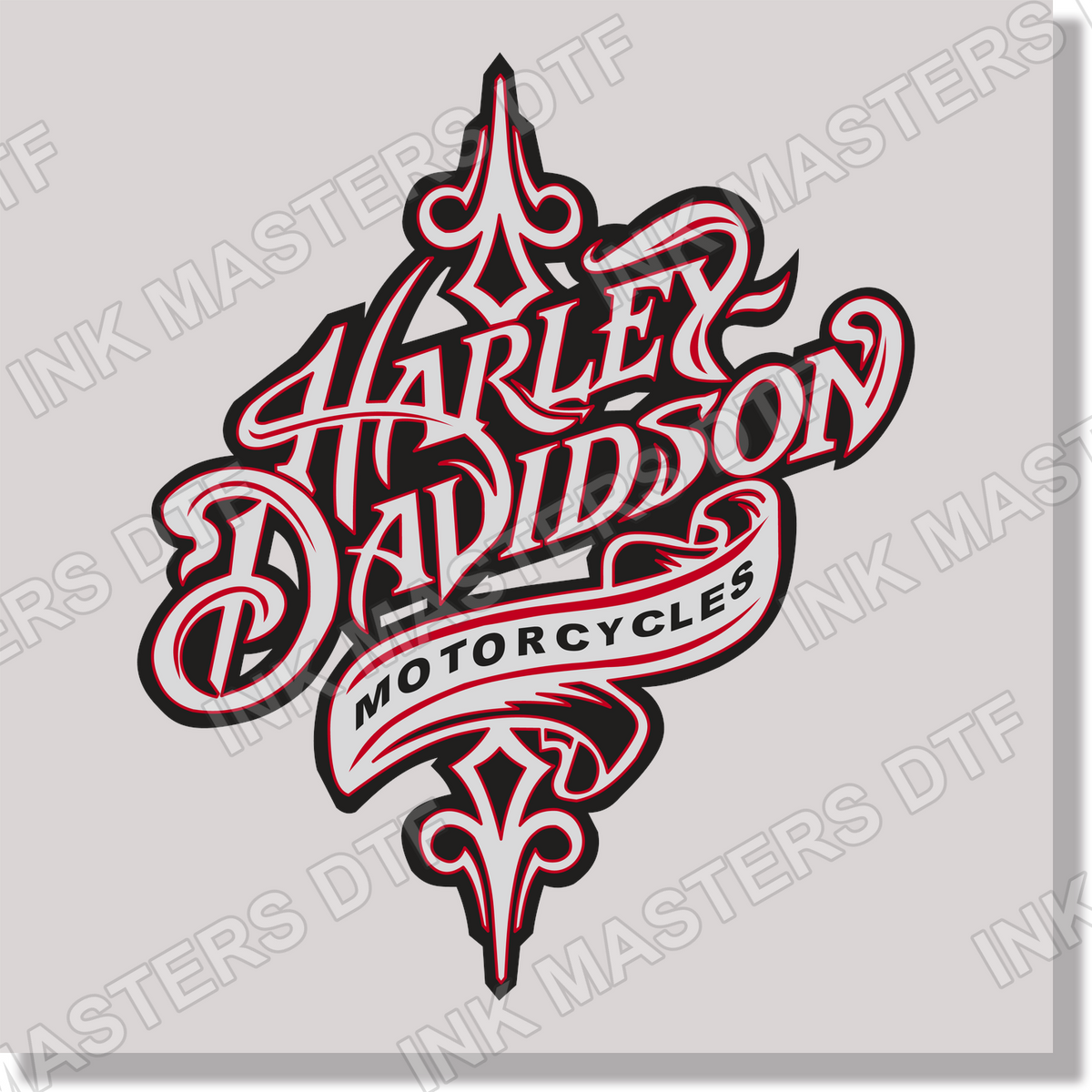 cars harley davidson motorcycles vintage logo DTF Transfer
