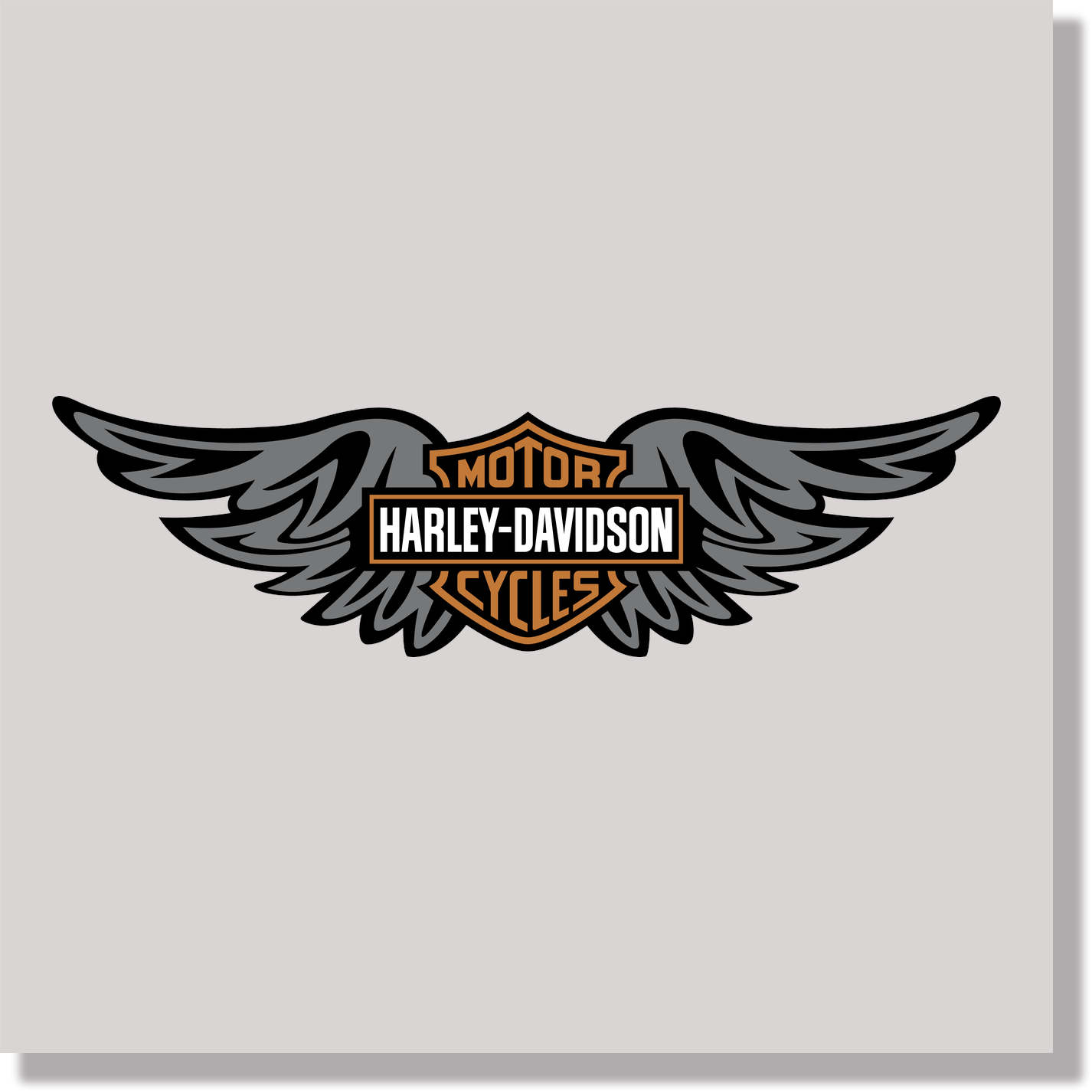 cars harley davidson wings logo motorcycles DTF Transfer