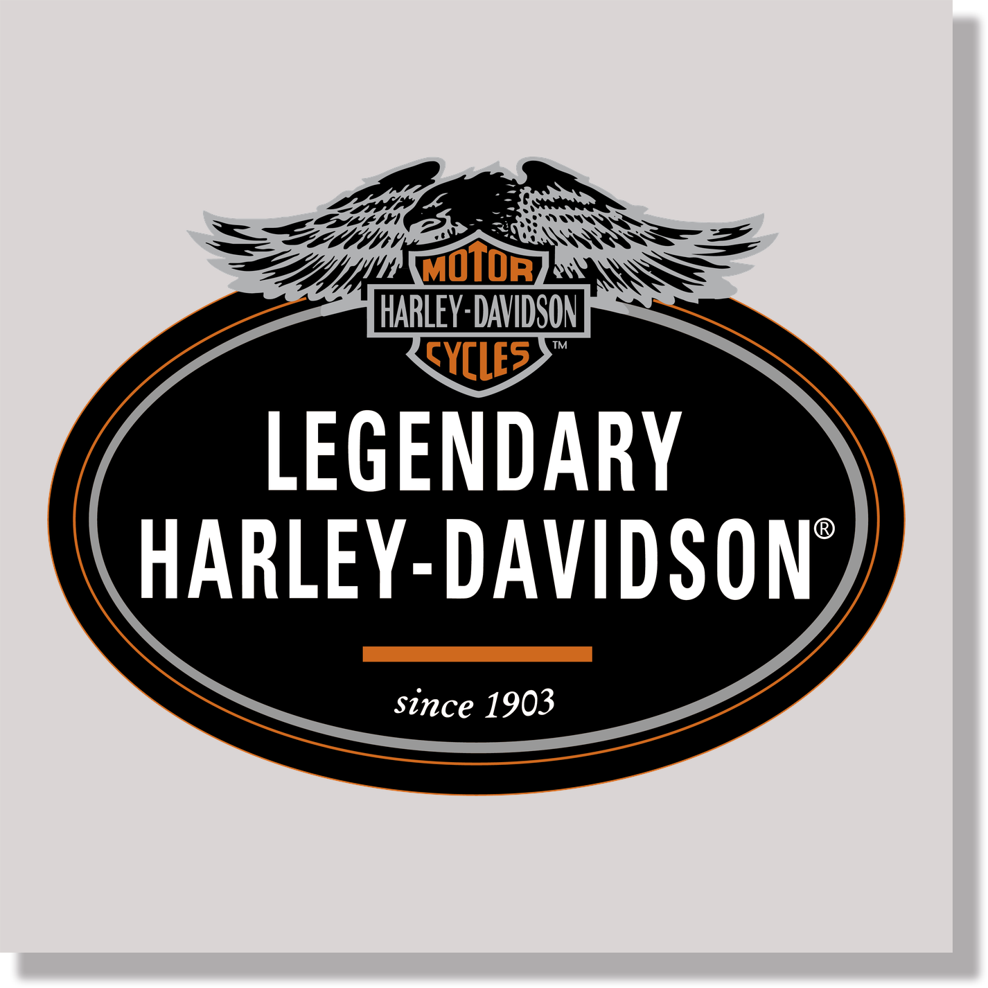 cars legendary harley davidson since 1903 wings DTF Transfer