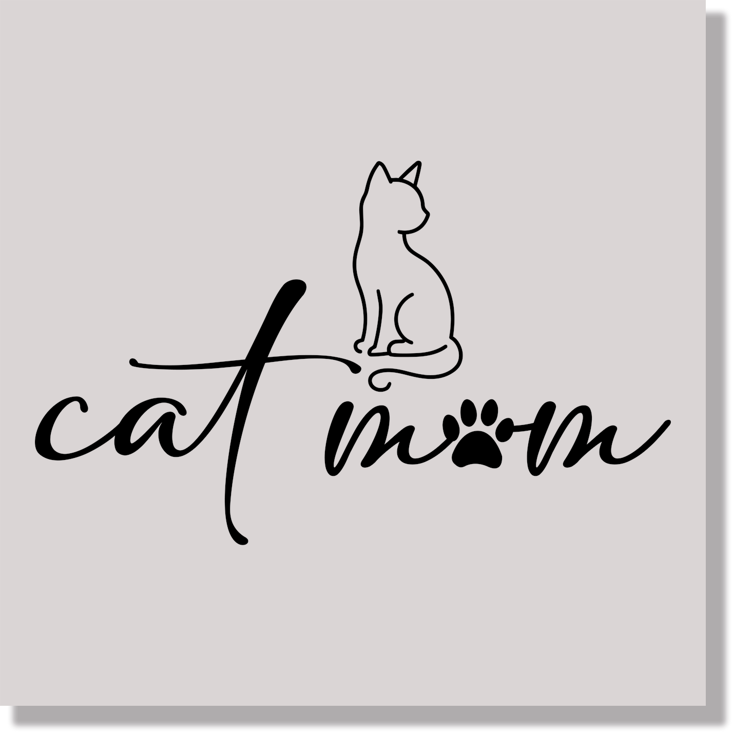 cat mom DTF Transfer