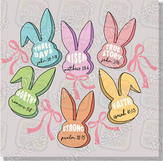 Christian Easter Bunny Candy DTF Transfer - Ink Masters DTF