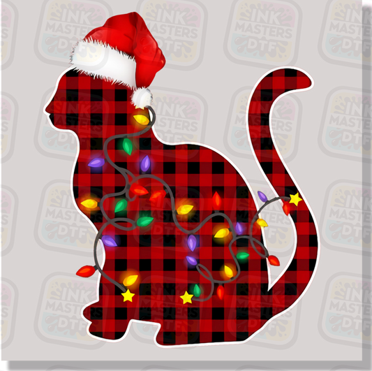 Christmas Cat DTF Transfer