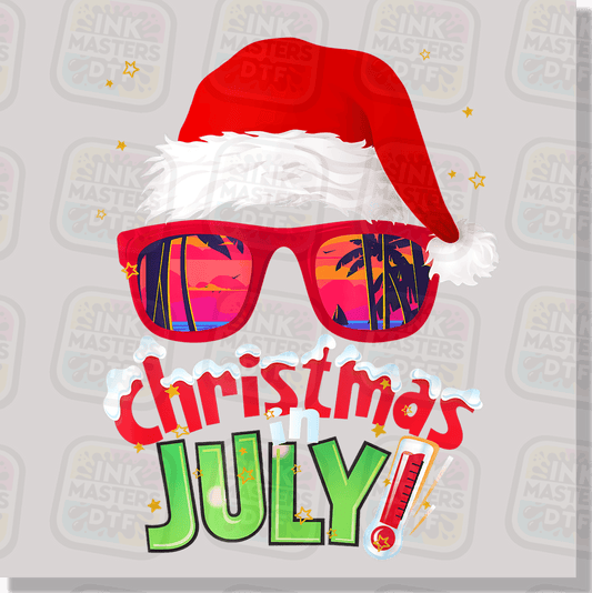 Christmas In July Santa Hat DTF Transfer - Ink Masters DTF