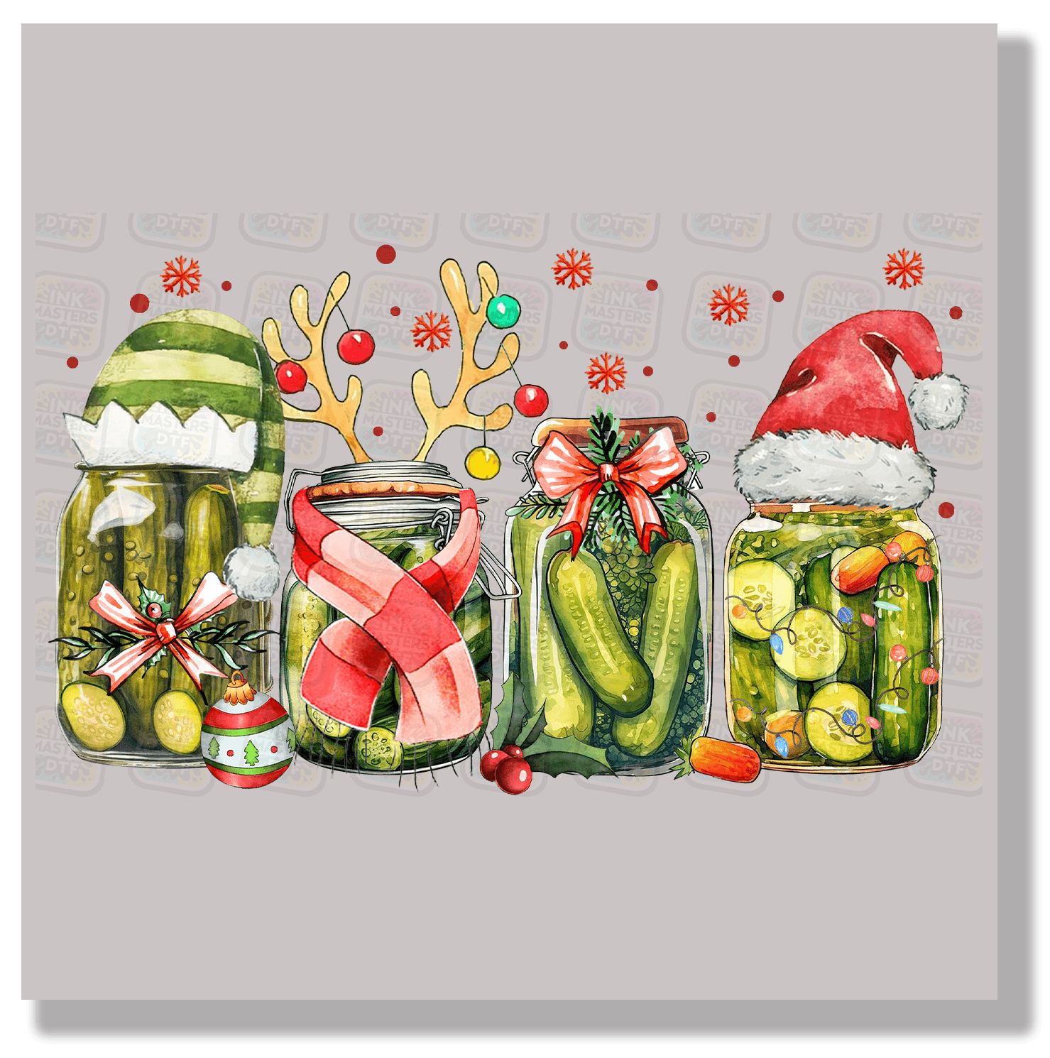 Fun Christmas Pickles DTF Transfer - Ink Masters DTF