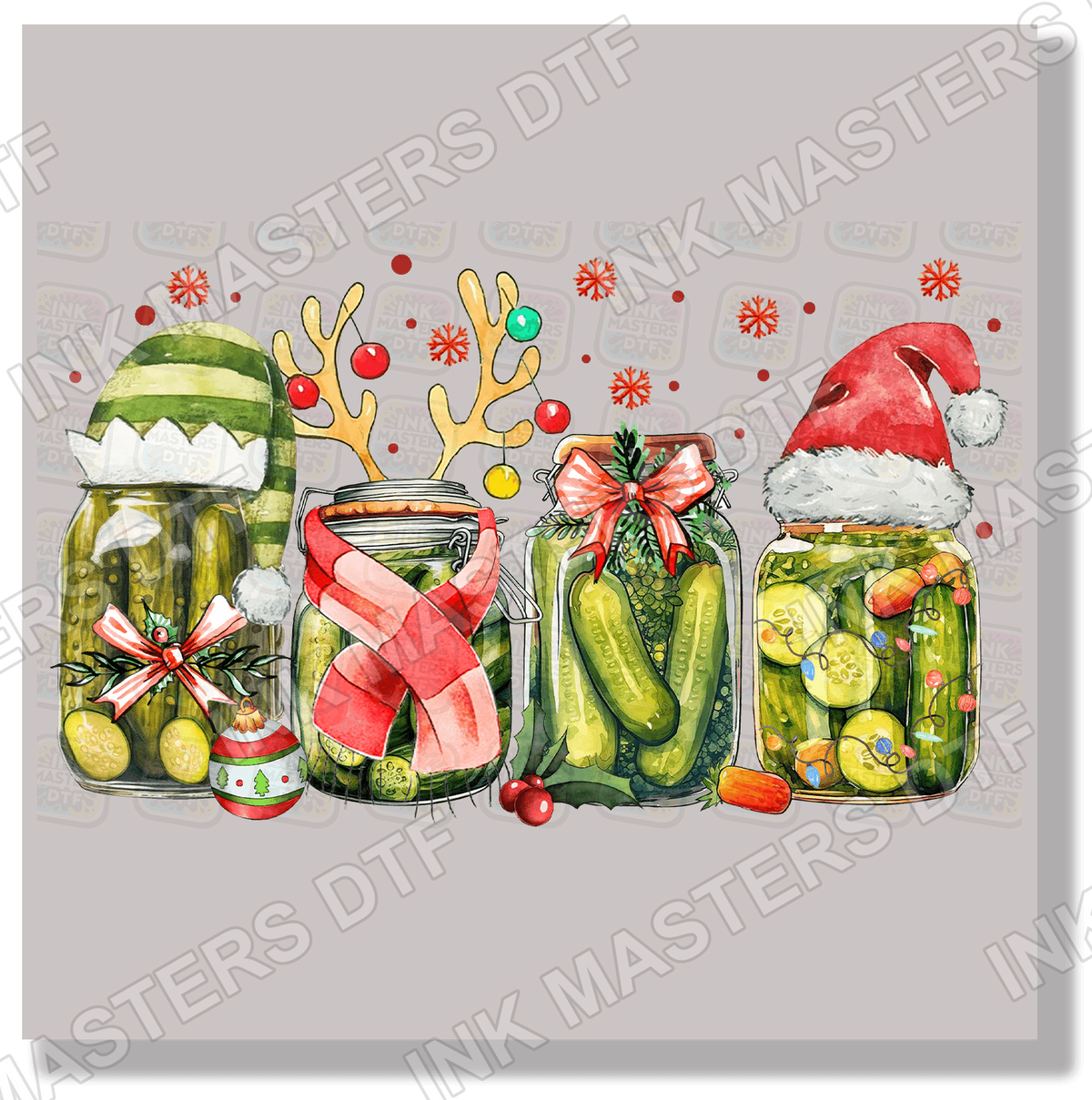 Fun Christmas Pickles DTF Transfer - Ink Masters DTF