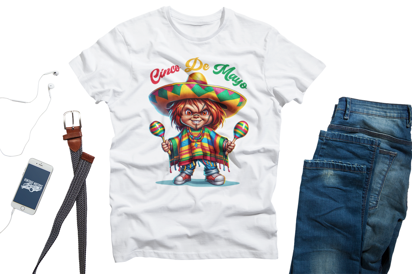 Cinco De Mayo Horror Doll Unisex T-Shirt