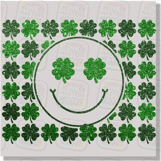 St. Patricks Clover Smile DTF Transfer - Ink Masters DTF