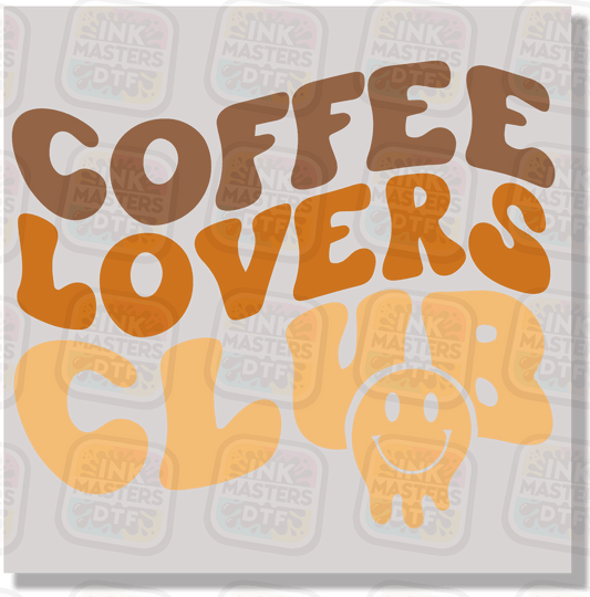 Coffee Lovers Club DTF Transfer - Ink Masters DTF