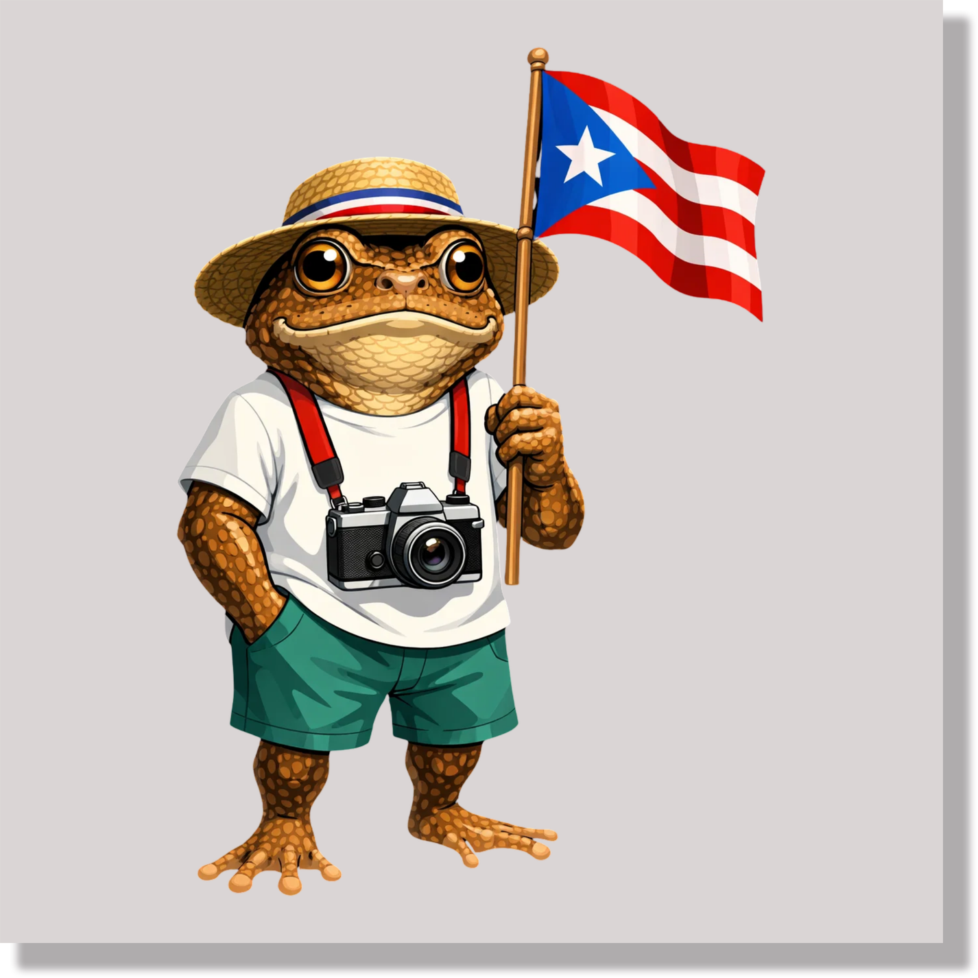 coqui frog puerto rico heritage awareness and causes DTF Transfer