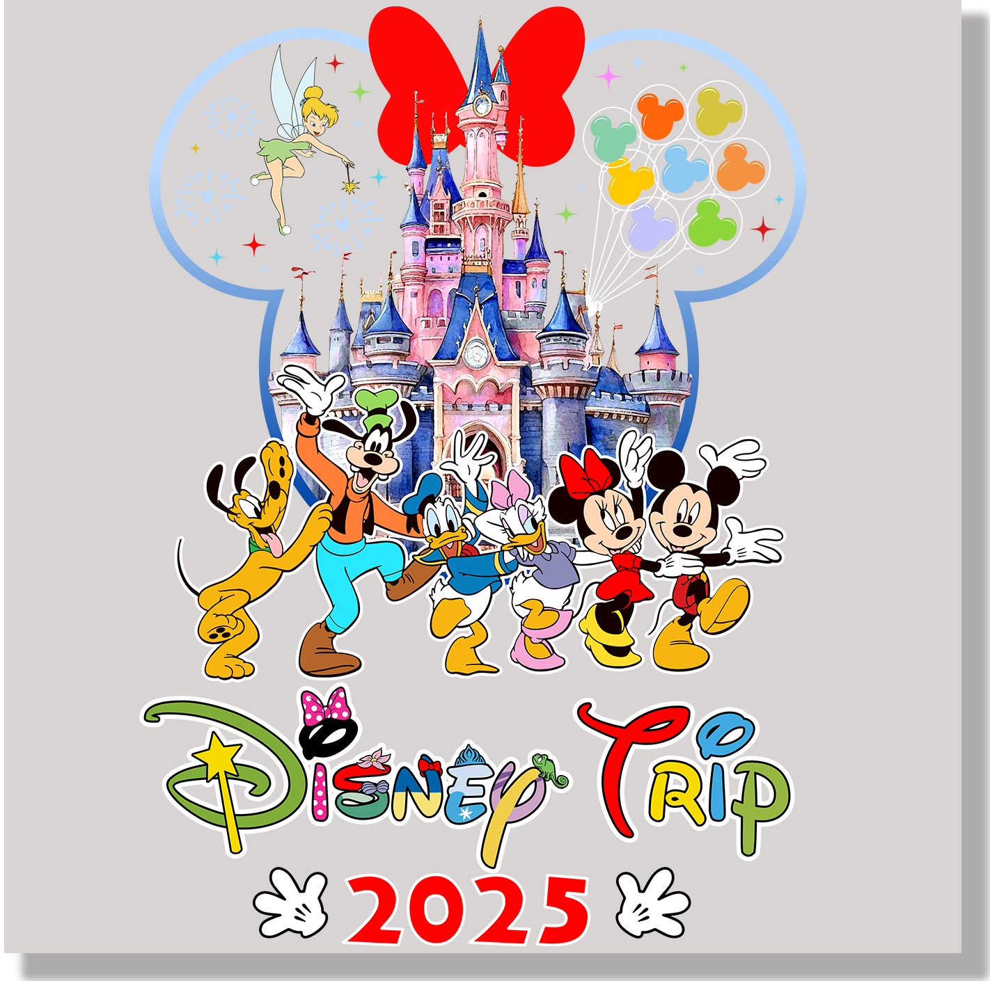 Disney Trip Conga Line 2025 DTF Transfer