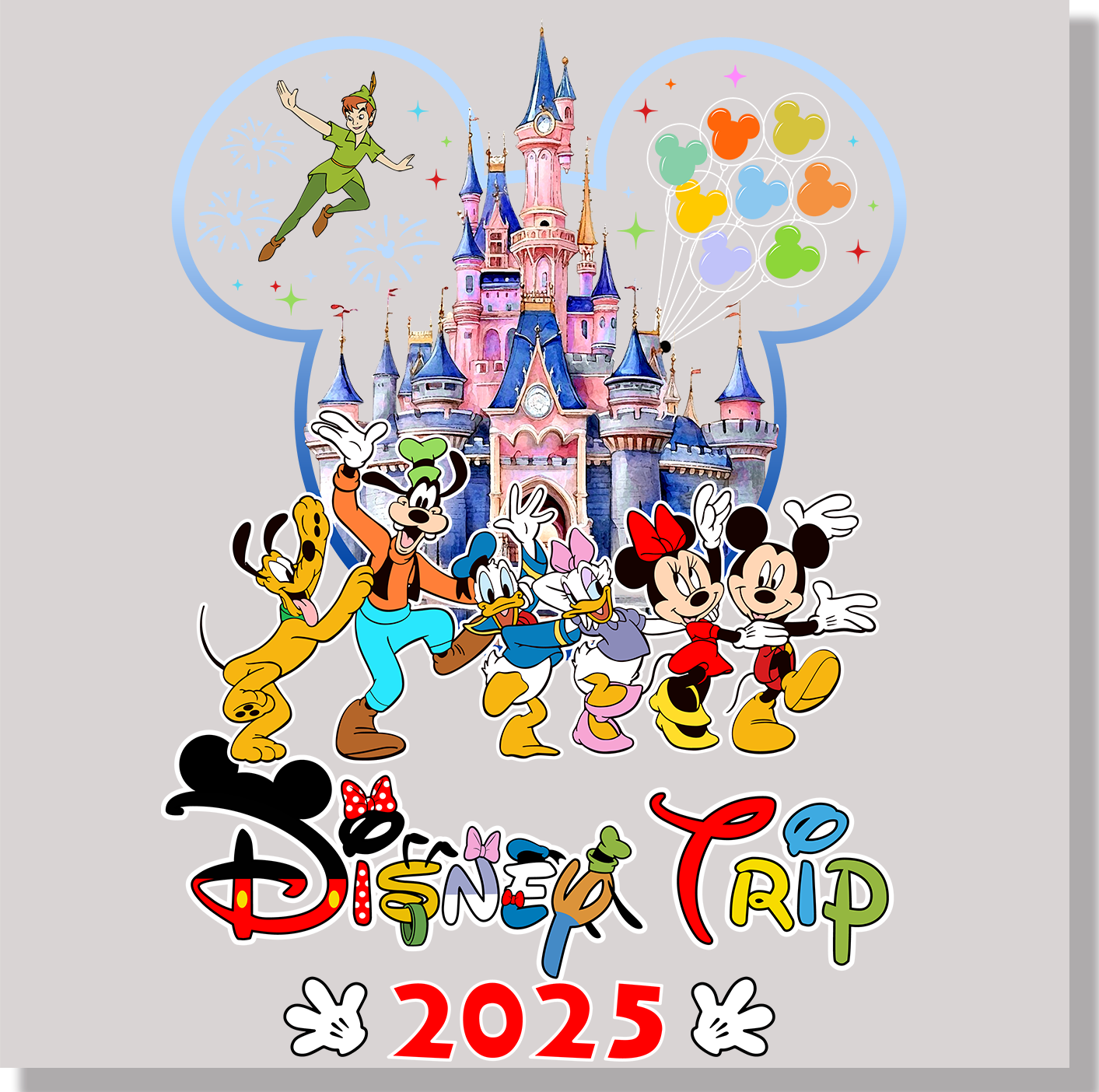 Disney Trip Conga Line 2025 DTF Transfer